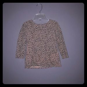 Girls 4t long sleeve leopard print top! 💝💝💝